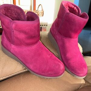 UGG Fuchsia Suede Winter Boots